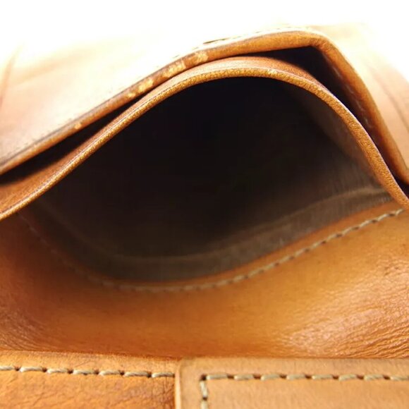 Celine Bi -fold Wallet Macadam Beige PVC x Leather Authentic USED - Picture 6 of 10